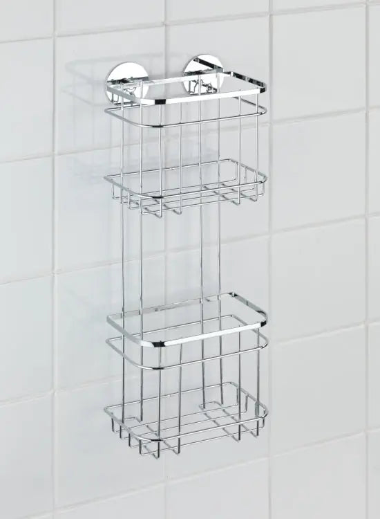 Wenko - Turbo-Loc Wall Shelf - Easy Install Stainless Steel 🛠️✨