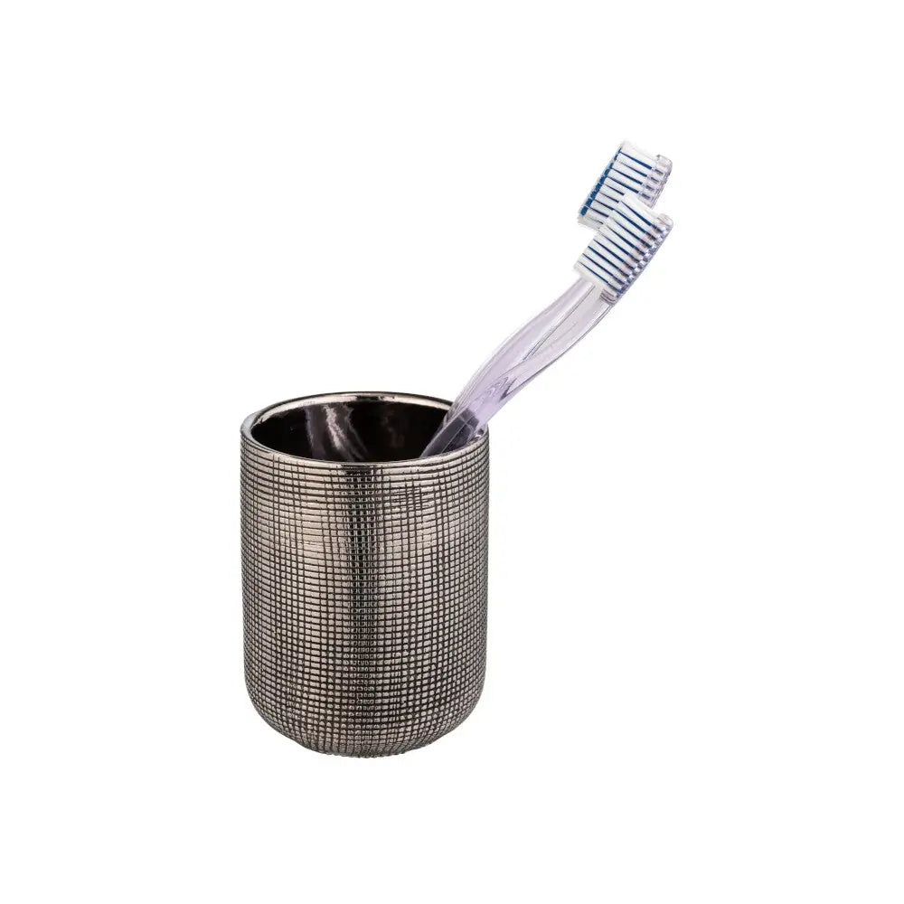 Wenko - Rivara Silver Toothbrush Holder - Modern Elegance 🚿✨