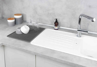 Wenko - Maxi Drip Mat Grey 40x30 cm - Extra Large & Efficient 🏡✨