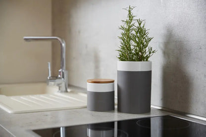Wenko - Malta Storage Jar 0.45L - Elegant Ceramic/Bamboo 🌿