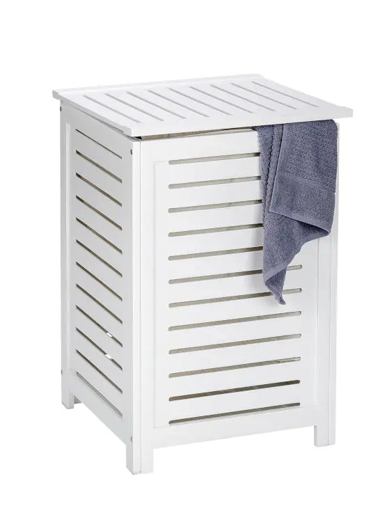 Wenko - Oslo Laundry Chest - Elegant White Organizer 🧺✨