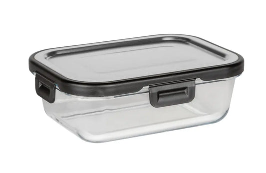 Wenko - Glass Food Storage Container Steel 0.6L - Airtight & Leakproof 🍱
