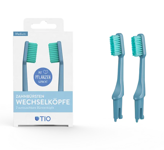 TIO - Replacement Heads 2 Pack Soft Glacier - Eco-Friendly Oral Care 🌿✨
