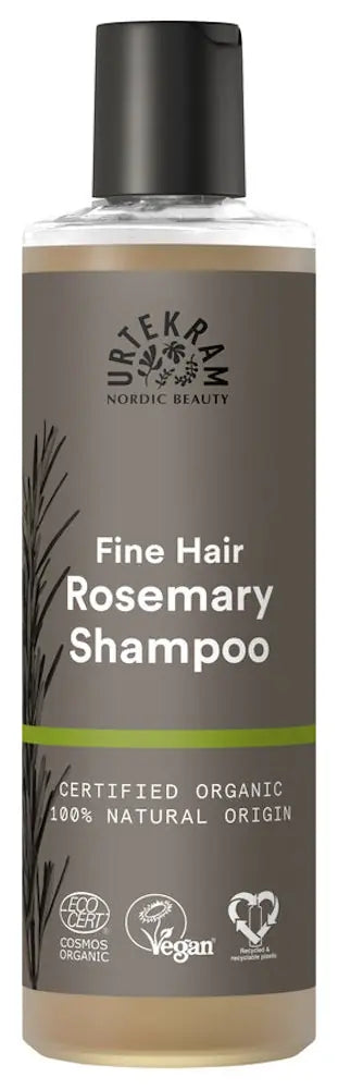 URTEKRAM - Fine Hair Rosemary Shampoo - Organic Care 🌿✨