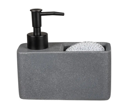Wenko - Grey Soap & Dishwashing Liquid Dispenser Set - Stylish Kitchen Essential 🧼✨