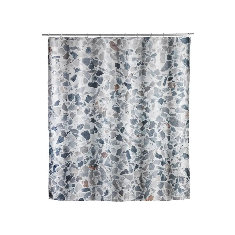 Wenko - Terrazzo Polyester Shower Curtain - Elevate Your Bathroom Style! 🛁✨
