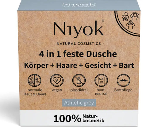 Niyok - 4 in 1 Solid Shower Bar - Ultimate Care Solution 🌿🧼