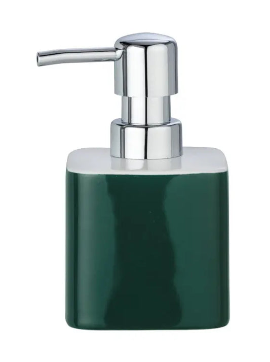 Wenko - Elmo Ceramic Soap Dispenser, Green - Elegant Bathroom Upgrade 🌟💧