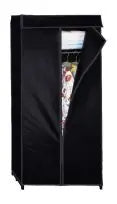 Wenko - Deep Black Wardrobe with Shelf - Space-Saving Elegance 🖤✨