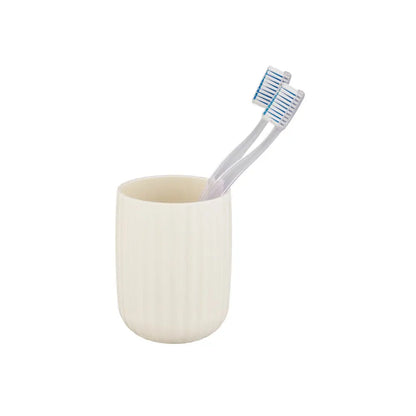 Wenko - Toothbrush Holder Agropoli Cream White - Elegant & Stylish Bathroom Essential 🛁✨