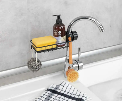 Wenko - Ohio Sink Organizer Black - Space-Saving Solution 🧽