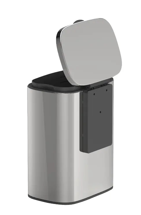 Wenko - Sare Wall Mount Cosmetic Bin 5L - Sleek and Shiny Stainless Steel ✨