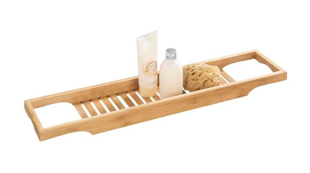 Wenko - Bamboo Bathtub Tray - Transform Your Bath Time 🛁🌿