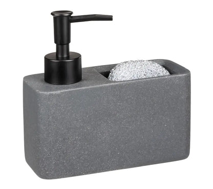 Wenko - Grey Soap & Dishwashing Liquid Dispenser Set - Stylish Kitchen Essential 🧼✨