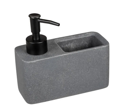 Wenko - Grey Soap & Dishwashing Liquid Dispenser Set - Stylish Kitchen Essential 🧼✨