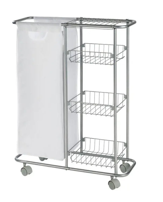 Wenko - Slim Rolling Trolley - Space-Saving & Versatile 🏠