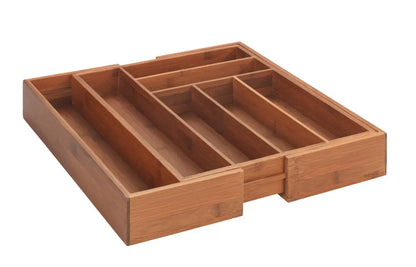 Wenko - Stylish Bamboo Cutlery Organizer - Effortless Kitchen Elegance 🍽️✨