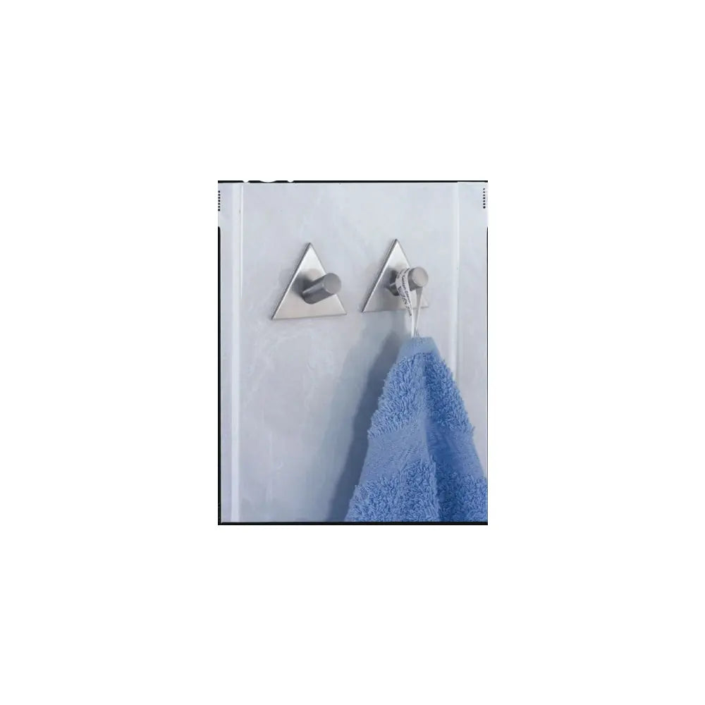 Wenko - Wall Hooks Triangolo Stainless Steel 2 Pieces, Matte - Stylish & Functional Design for Your Space 🏠✨