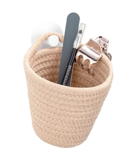 Wenko - Soria Cotton Basket - Stylish Beige Organizer 🧺✨
