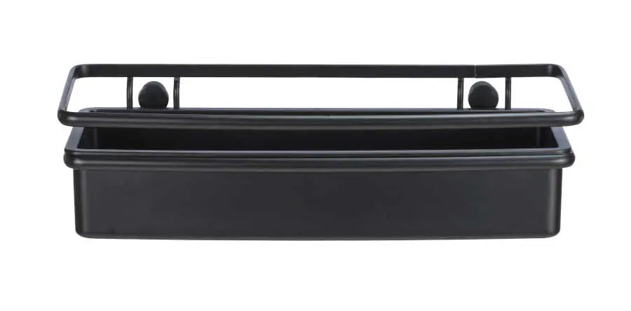 Wenko - Molinella Wall Shelf Black - Stylish & Drill-Free 🖤