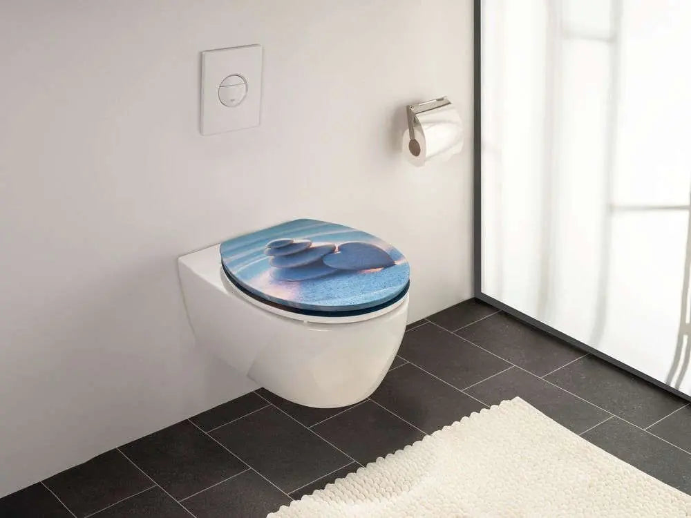 Wenko - 3D Zen Toilet Seat - Elevate Your Bathroom Serenity 🌿🛁