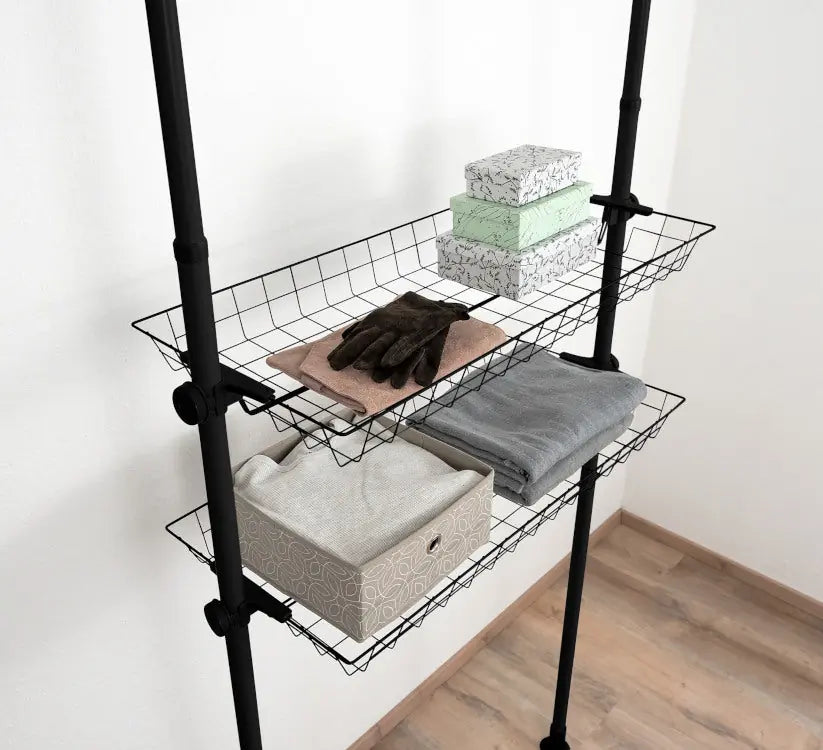 Wenko - HERKULES Black Basket Set - Space-Saving Storage! 🖤