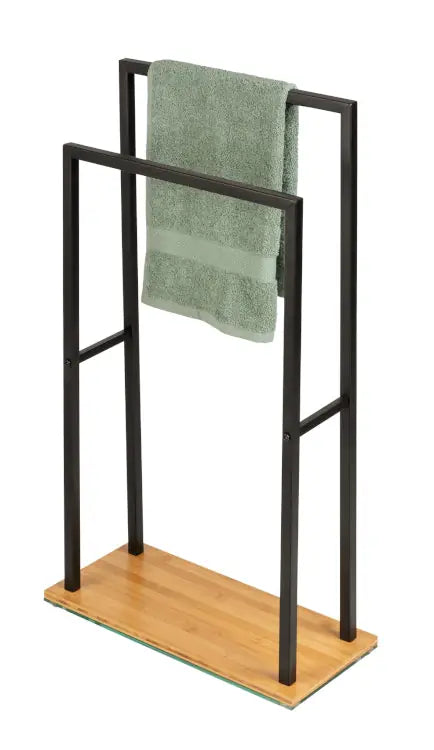 Wenko - Bamboo Towel Stand - Sleek & Eco-Friendly 🌿🧖‍♀️