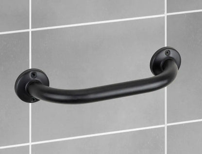 Wenko - Basic Black Grab Bar 25 cm - Modern Safety Solution 🚿🛡️