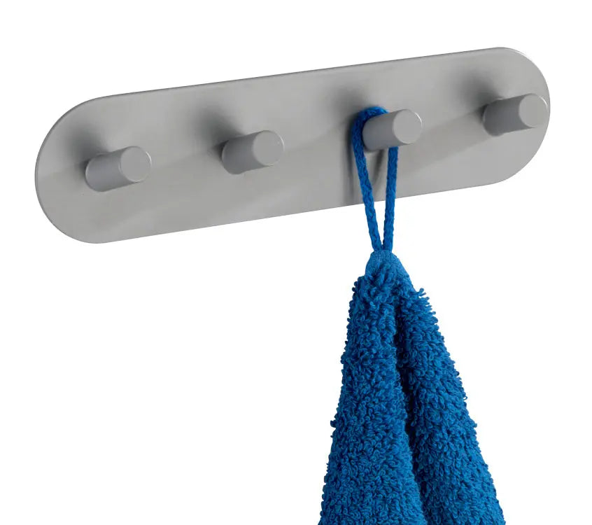 Wenko - Piceno Quadro Hook Rail - Elegant Matte Gray for Your Home 🚿✨