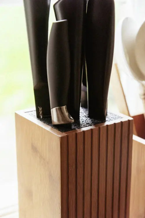 Wenko - Bamboo Knife Block - Eco-Friendly Elegance 🌿🔪
