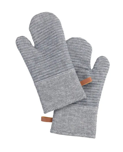 Wenko - Ada Stripes Gray Oven Mitts - Safe & Stylish Kitchen Essential 🧑‍🍳✨