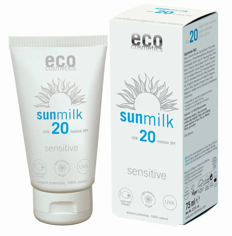 Eco Cosm. - Sunmilk LSF20 Sensitive - Natural Protection ☀️