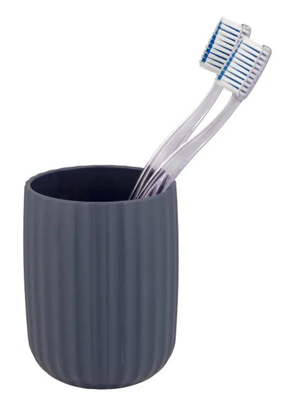 Wenko - Agropoli Dark Blue Toothbrush Holder - Modern Bathroom Accent 🛁💙