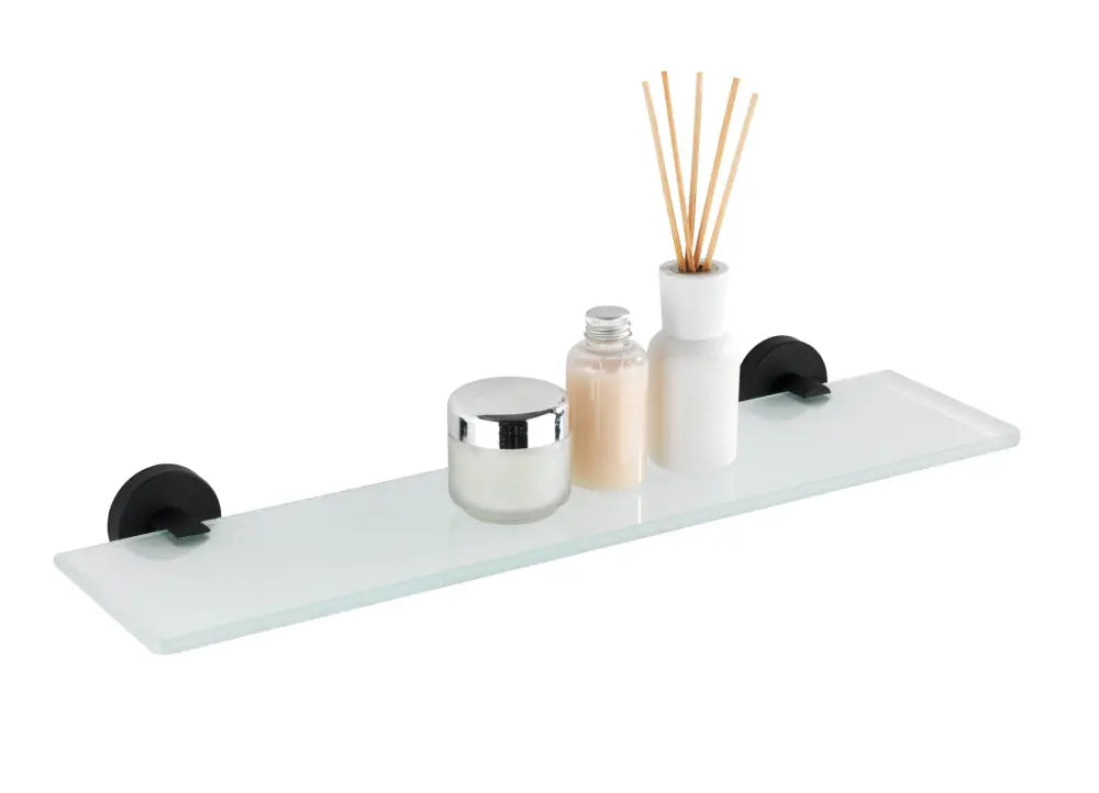 Wenko - Bosio Black Glass Shelf - Elegance & Functionality 🌟🛁