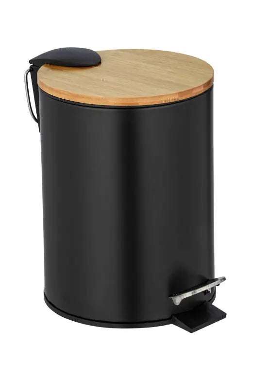 Wenko - Tortona 3L Pedal Bin - Quiet & Stylish 🗑️🖤
