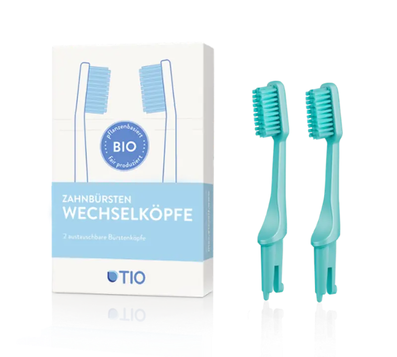 TIO - Soft Lagoon Toothbrush Replacement Heads (2-Pack) - Eco-Friendly Oral Care 🦷🌿