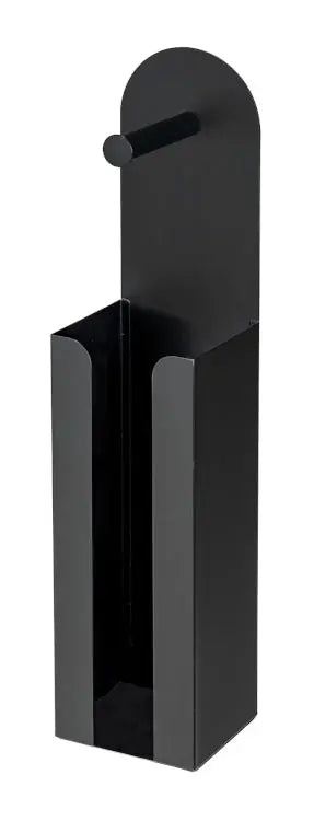Wenko - 2-in-1 Toilet Paper Holder - Sleek & Space-Saving Design 🖤