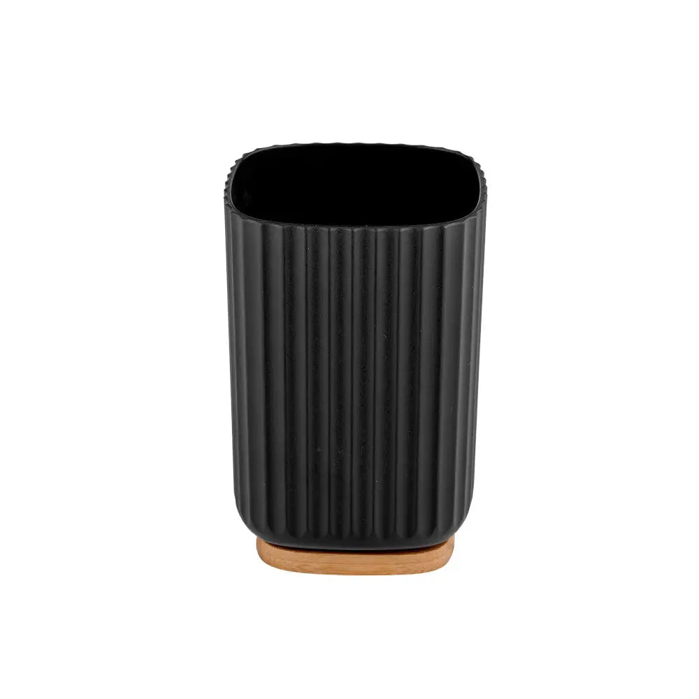 Wenko - Toothbrush Cup Rotello Black - Elegant Design for Your Bathroom 🖤🪥✨
