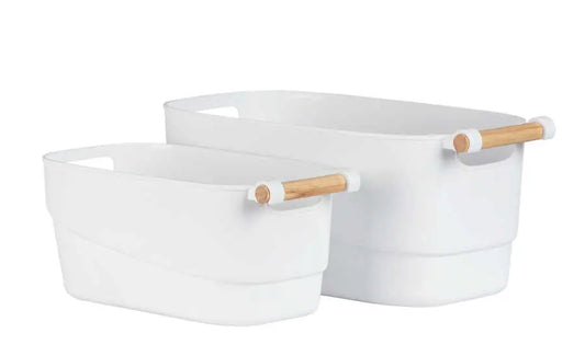Wenko - Organizer with Wooden Handle - Stylish Home Storage 🏡