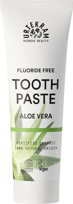 URTEKRAM - Aloe Vera Toothpaste - Fluoride-Free Freshness 🌿✨