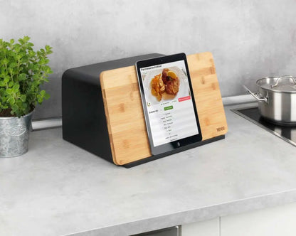 Wenko - Kubo Black Bread Box - Fresh & Chic! 🍞✨