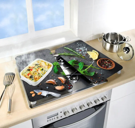Wenko - Herbal Glass Stove Covers 2-Piece Set - Stylish & Durable ✨
