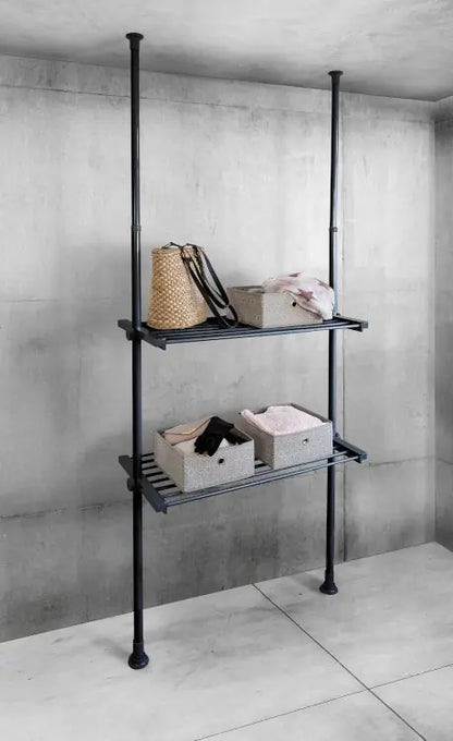 Wenko - HERKULES Adjustable Shelf - Black Expandable Solution 🖤
