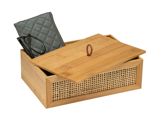 Wenko - Allegre Bamboo Organizer Box - Elegant Eco Storage 🌿✨