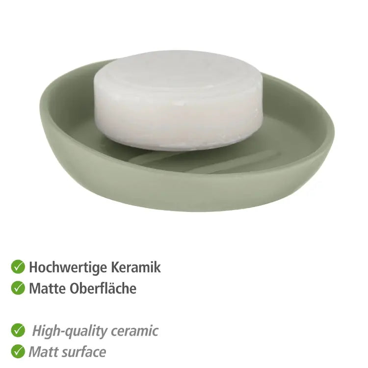 Wenko - Badi Ceramic Soap Dish - Mint Green Elegance 🛁🌿