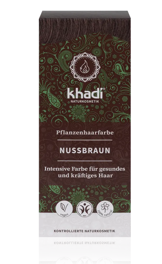 Khadi - Plant-Based Hair Color Nut Brown - Shine & Strength 🌿✨