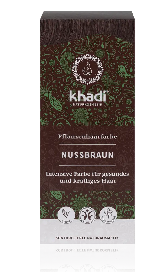 Khadi - Plant-Based Hair Color Nut Brown - Shine & Strength 🌿✨