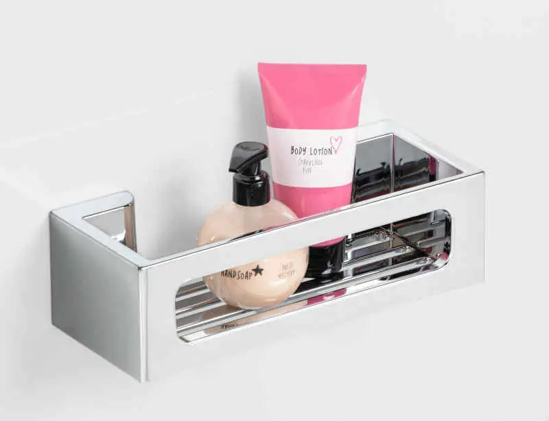 Wenko - Turbo-Loc Wall Shelf Bralia - Sleek Chrome Design ✨