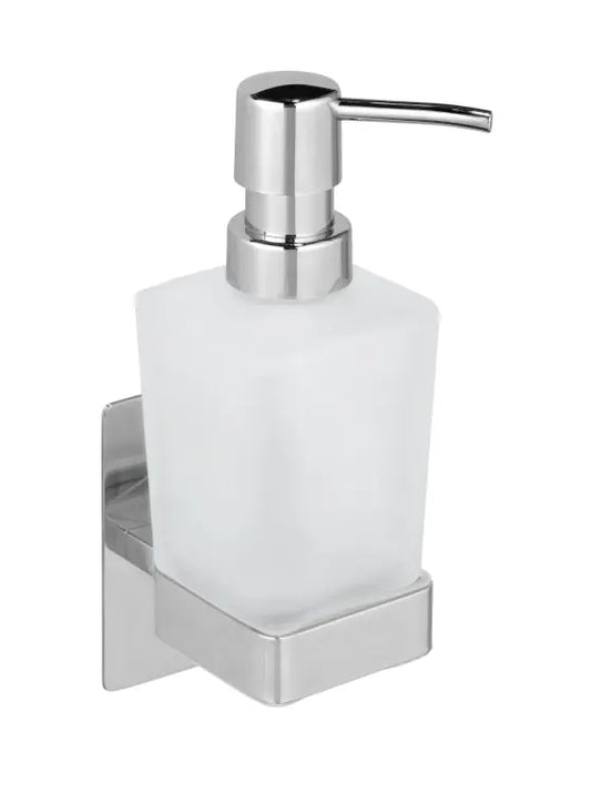 Wenko - Genova Shine Soap Dispenser - Easy Mount & Shiny Stainless Steel ✨🧼