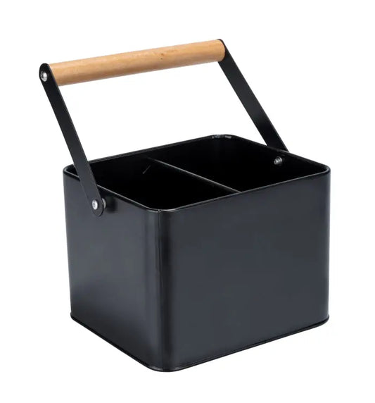 Wenko - Handy Utensil Basket with Handle - Durable & Stylish 🖤